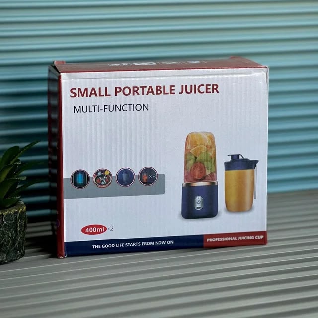 Portable Mini Electric Juicer Blender – USB Rechargeable Personal Smoothie Maker