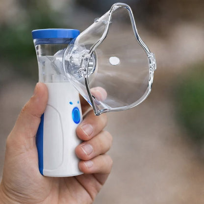 Portable Mesh Nebulizer – Silent USB Rechargeable Handheld Inhaler for Kids & Adults